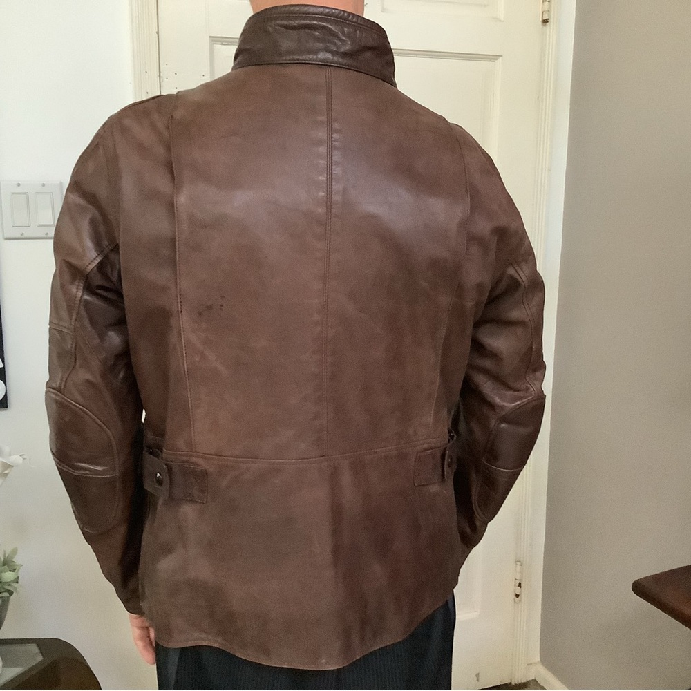 Men’s Ducati Scrambler Leather  EU52 Quattrotasche Jacket - Picture 3 of 9